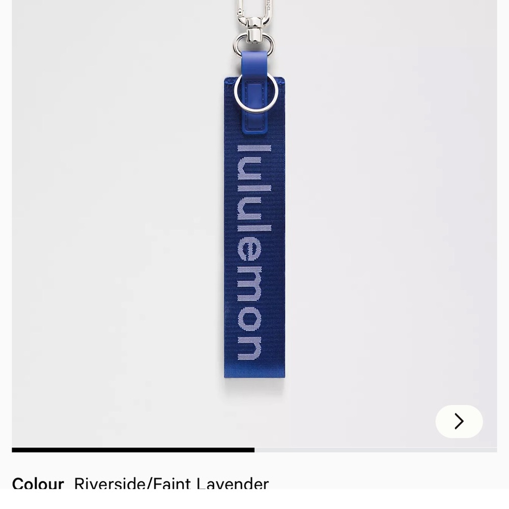 NWT Lululemon Never Lost Keychain-Riverside/Faint Lavender